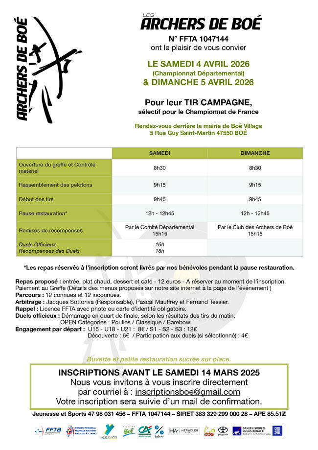 CONCOURS CAMPAGNE BOE